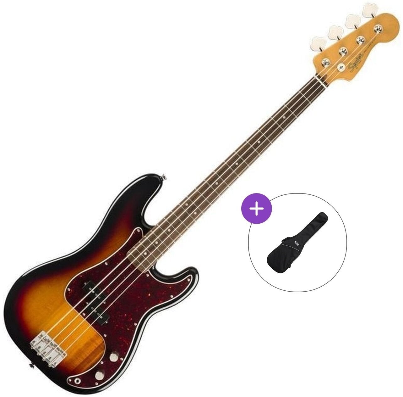 Elektrická baskytara Fender Squier Classic Vibe '60s Precision Bass IL Basic SET 3-Tone Sunburst Elektrická baskytara