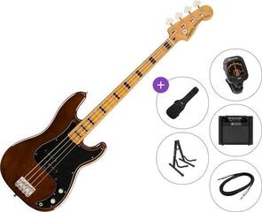 Električna bas kitara Fender Squier Classic Vibe 70s Precision Bass MN Premium SET Walnut Električna bas kitara