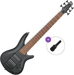 6-strenget basguitar Ibanez SR306EB-WK Basic SET Weathered Black 6-strenget basguitar