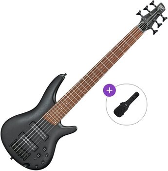 6-strenget basguitar Ibanez SR306EB-WK Basic SET Weathered Black 6-strenget basguitar - 1