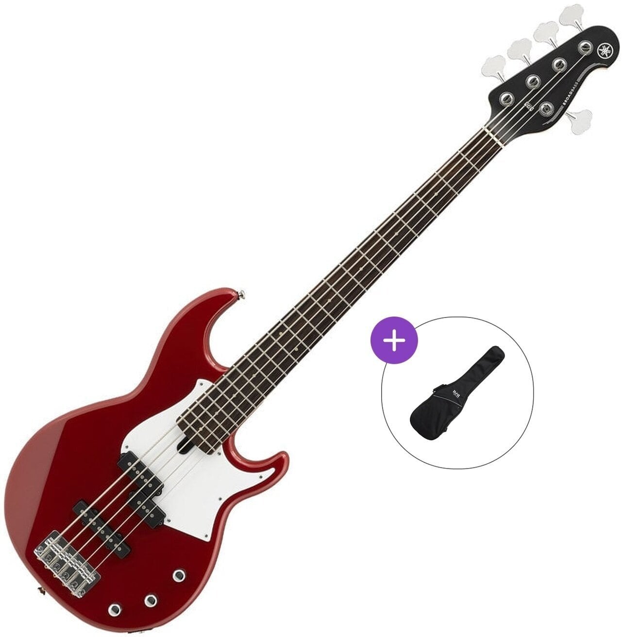 5-strenget basguitar Yamaha BB235 Basic SET Raspberry Red 5-strenget basguitar