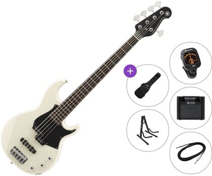 5 žičana bas gitara Yamaha BB235 Premium SET Vintage White 5 žičana bas gitara - 1