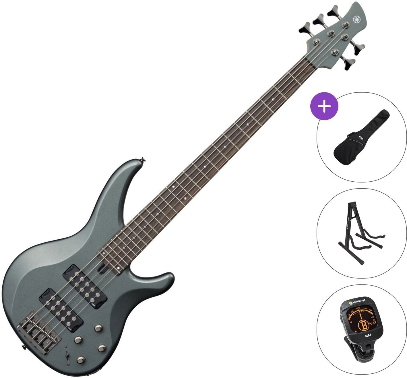 5 žičana bas gitara Yamaha TRBX 305 Standard SET Mist Green 5 žičana bas gitara