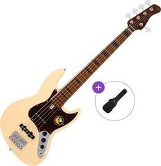 5 žičana bas gitara Sire Marcus Miller V5 Alder-5 Basic SET Vintage White 5 žičana bas gitara