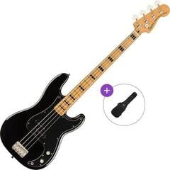 4-strengs bassgitar Fender Squier Classic Vibe 70s Precision Bass MN Basic SET Black 4-strengs bassgitar