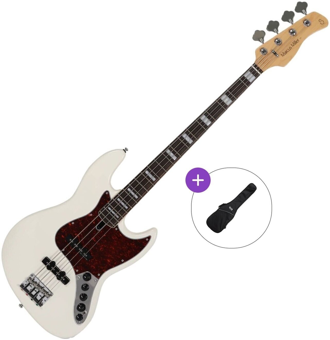 Ηλεκτρική Μπάσο Κιθάρα Sire Marcus Miller V7 Alder-4 2nd Gen Basic SET Antique White Ηλεκτρική Μπάσο Κιθάρα