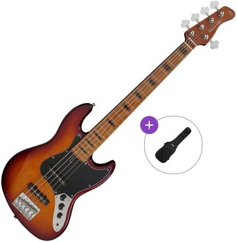 5-strenget basguitar Sire Marcus Miller V5 Alder-5 Basic SET Tobacco Sunburst 5-strenget basguitar - 1