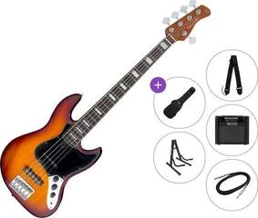5 strunska bas kitara Sire Marcus Miller V5R Alder-5 Premium SET Tobacco Sunburst 5 strunska bas kitara