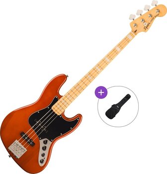 4-strenget basguitar Fender Squier Classic Vibe Active '70s Jazz Bass MN Basic SET Mocha 4-strenget basguitar - 1