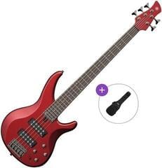 5-snarige basgitaar Yamaha TRBX 305 Basic SET Candy Apple Red 5-snarige basgitaar