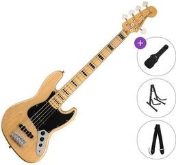 5-струнна бас китара Fender Squier Classic Vibe '70s Jazz Bass V MN Standard SET Natural 5-струнна бас китара