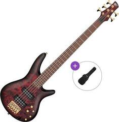 5 žičana bas gitara Ibanez SR305EDX-WZM Basic SET Wine Red Frozen Matte 5 žičana bas gitara