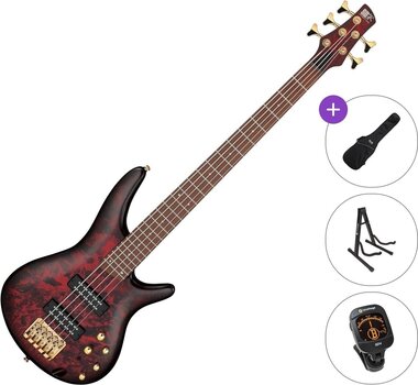 5 žičana bas gitara Ibanez SR305EDX-WZM Standard SET Wine Red Frozen Matte 5 žičana bas gitara - 1