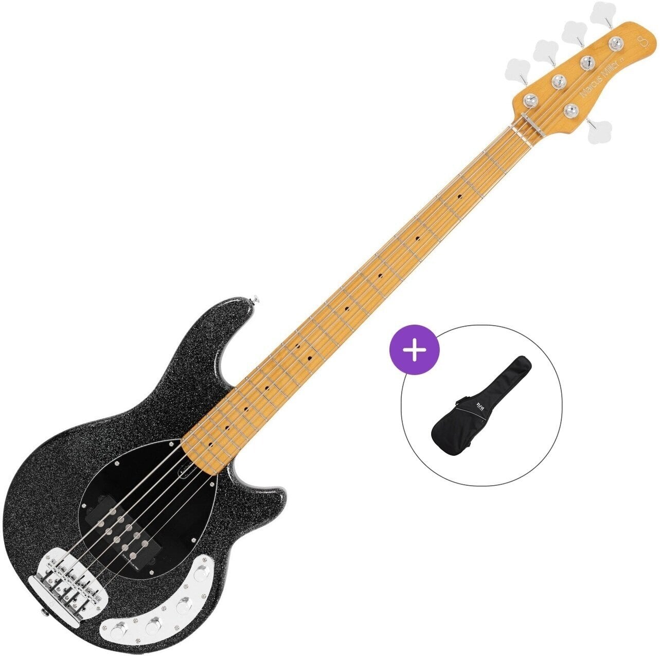 5 strunska bas kitara Sire Marcus Miller Z3-5 Basic SET Black Sparkle 5 strunska bas kitara