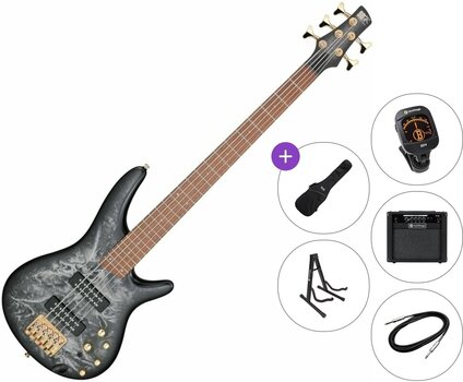 5 žičana bas gitara Ibanez SR305EDX-BZM Premium SET Black Ice Frozen Matte 5 žičana bas gitara - 1