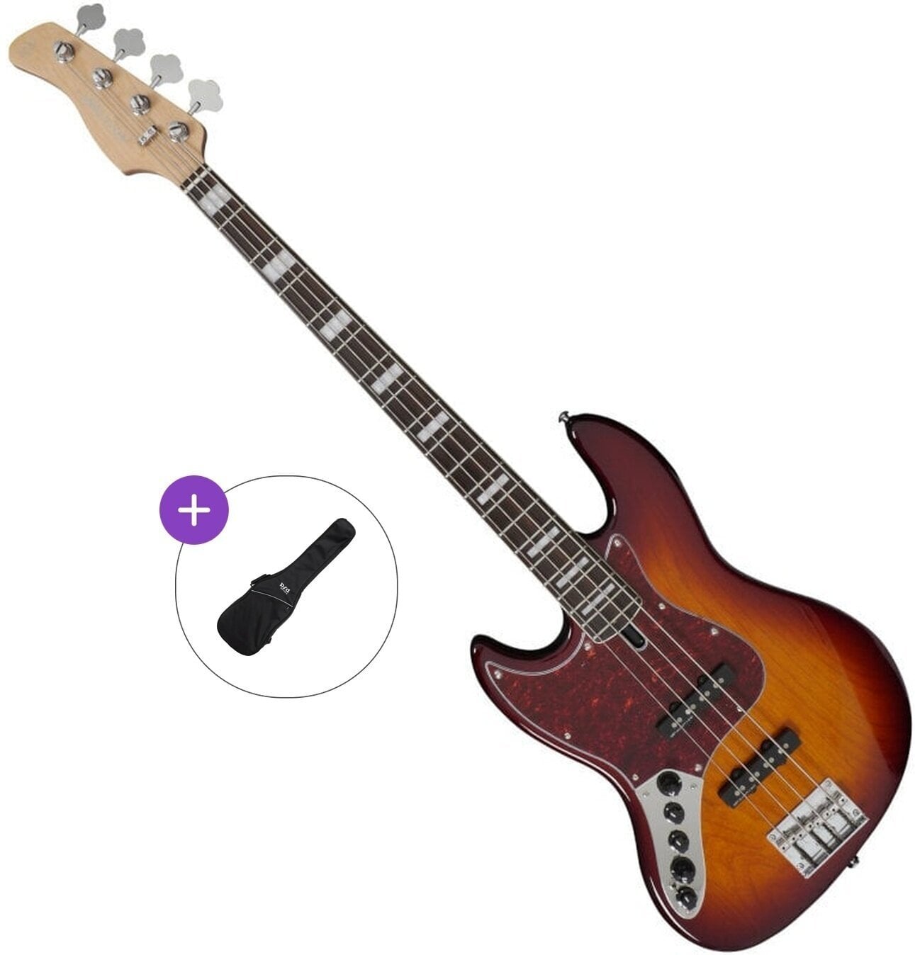 Elektrická baskytara Sire Marcus Miller V7 Alder-4 LH 2nd Gen Basic SET Tobacco Sunburst Elektrická baskytara