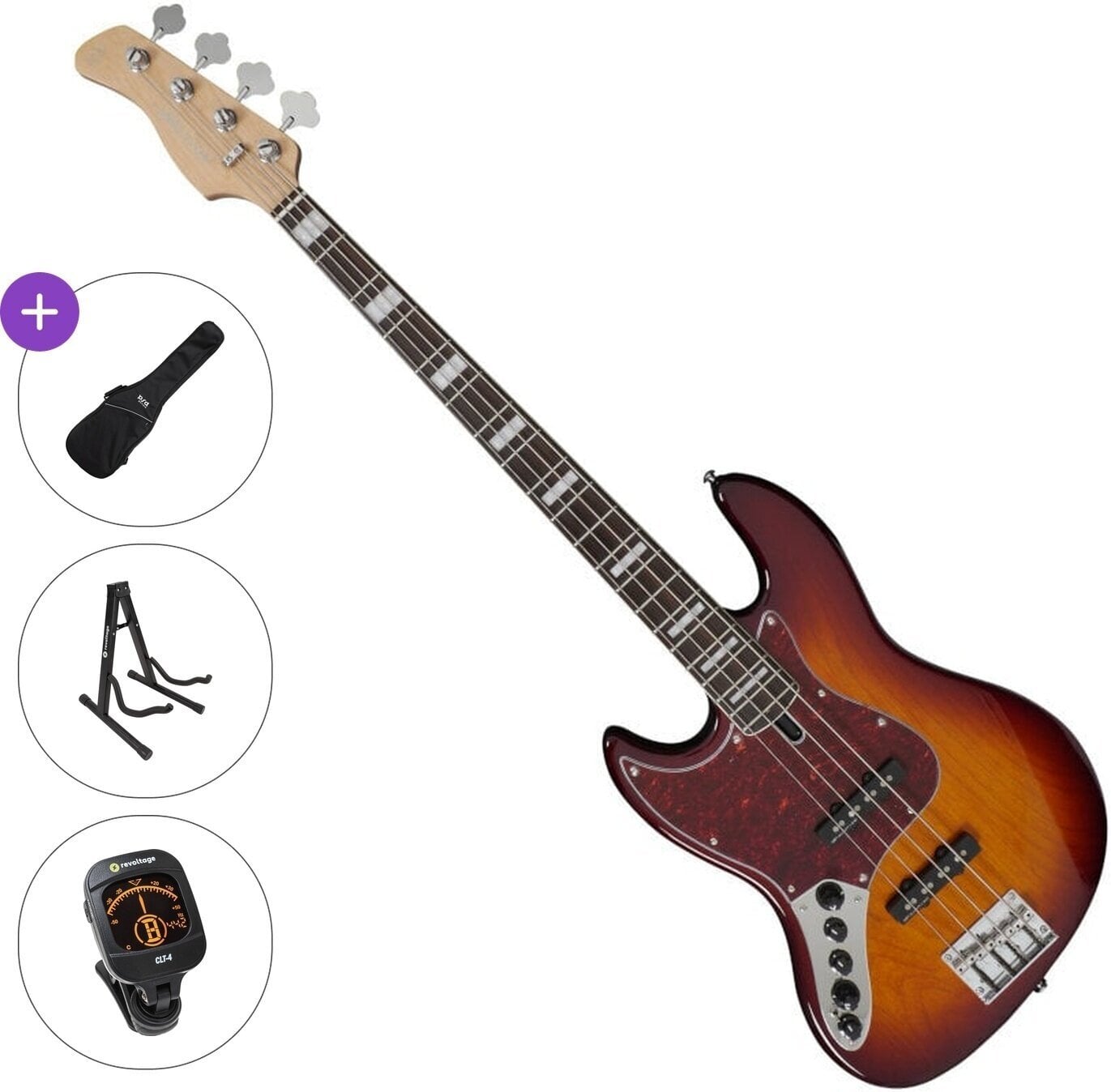 4-strenget basguitar Sire Marcus Miller V7 Alder-4 LH 2nd Gen Standard SET Tobacco Sunburst 4-strenget basguitar