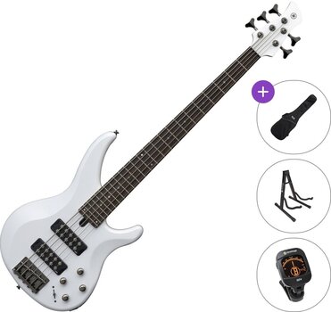 5-snarige basgitaar Yamaha TRBX 305 Standard SET White 5-snarige basgitaar - 1