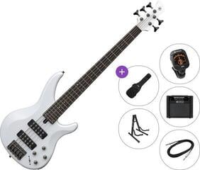 5-snarige basgitaar Yamaha TRBX 305 Premium SET White 5-snarige basgitaar
