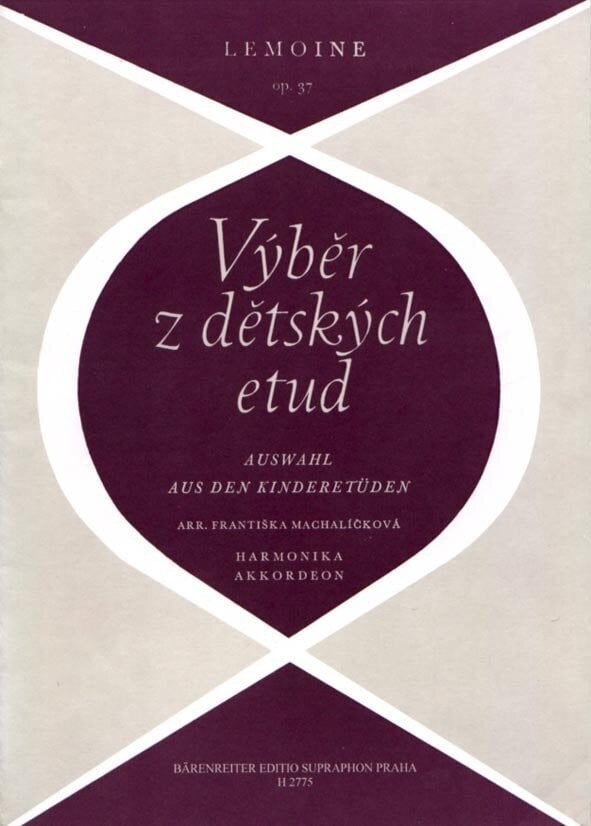 Note Henri Lemoine Výběr dětských etud pro harmoniku op. 37 Note