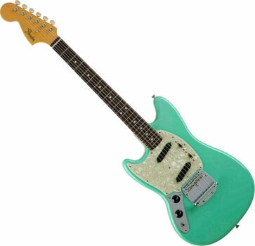 Elektriska gitarrer Fender MIJ Traditional '60s Mustang RW Surf Green LH - 1