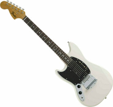 Elektrische gitaar Fender MIJ Traditional '70s Mustang RW Vintage White LH - 1