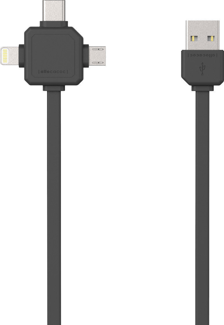 USB kabel PowerCube USBcable Sort 150 cm USB kabel