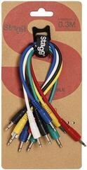 Patch kabel Stagg SPC030MJ E 30 cm Rovný - Rovný Patch kabel