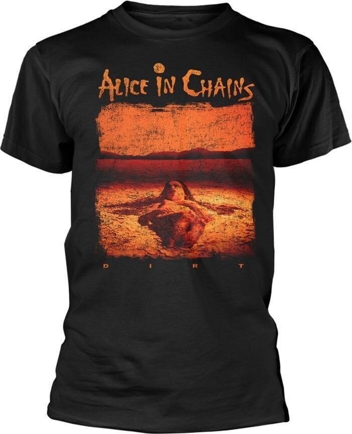 T-Shirt Alice In Chains Distressed Dirt Black L T-Shirt