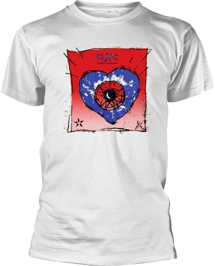 T-Shirt The Cure Friday I'M In Love White M T-Shirt