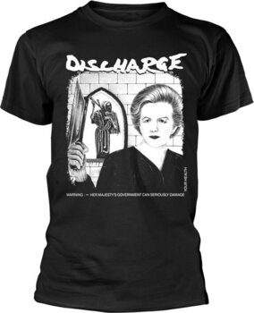 T-Shirt Discharge Warning Black S T-Shirt - 1