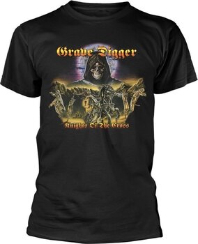 T-Shirt Grave Digger Knights Of The Cross Black M T-Shirt - 1