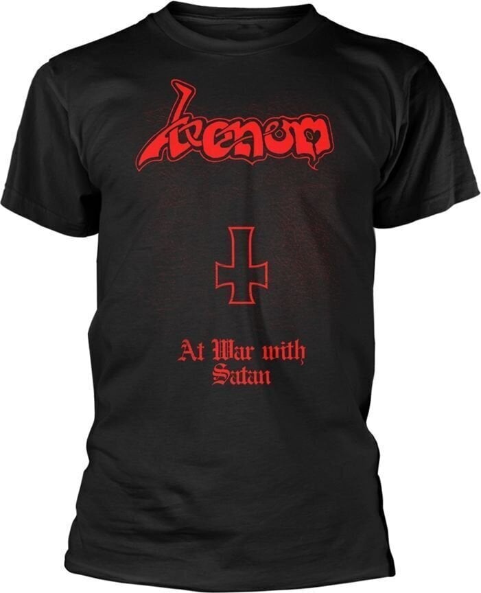 T-shirt Venom At War With Satan Black/Red L T-shirt