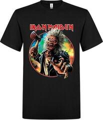 T-Shirt Iron Maiden Axe Eddie Red White Circle Back And Front