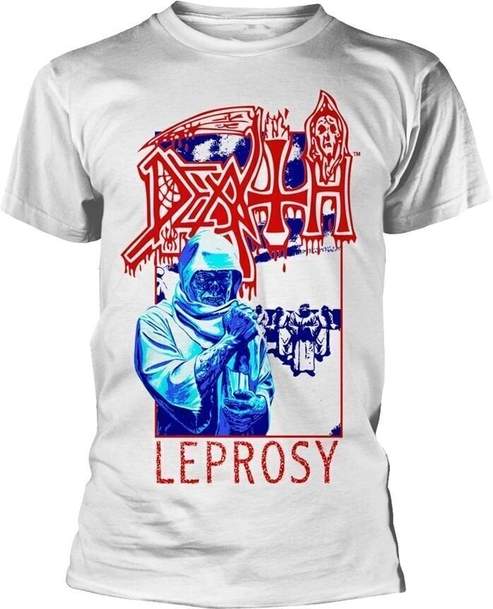 T-Shirt Death Leprosy Posterized White L T-Shirt