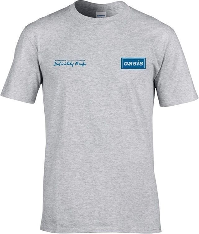 T-shirt Oasis Definitely Maybe Tracklistning Grey L T-shirt