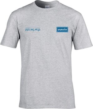 T-shirt Oasis Definitely Maybe Tracklistning Grey L T-shirt - 1