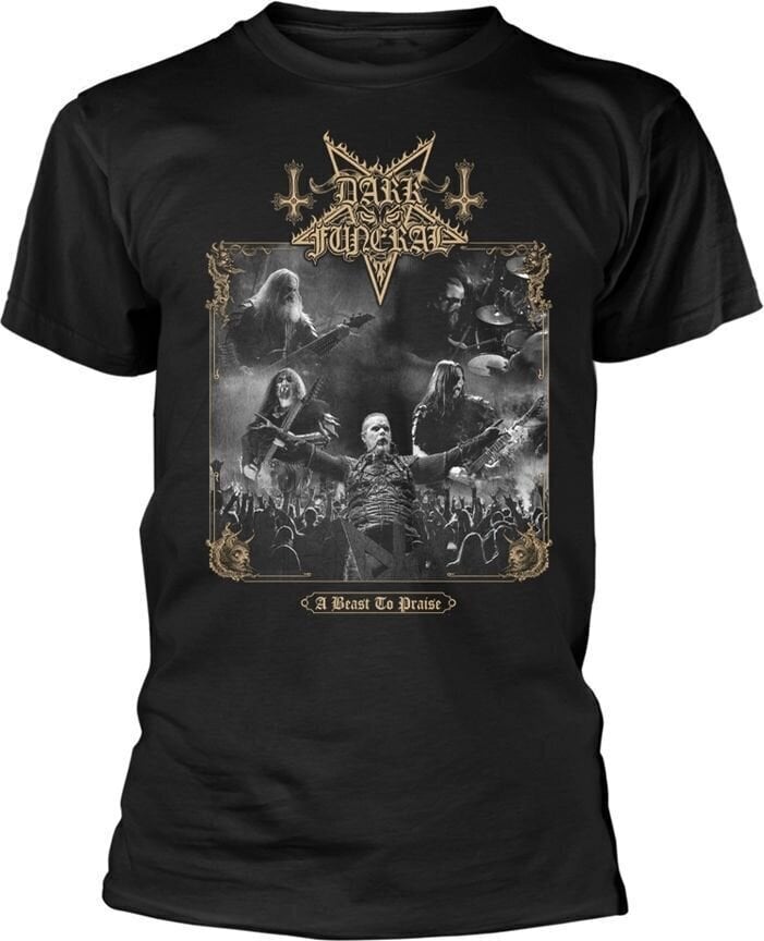 T-Shirt Dark Funeral A Beast To Praise (Gold) Black XL T-Shirt