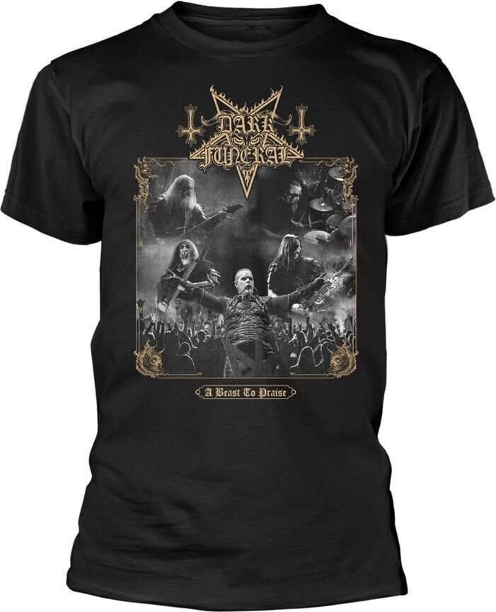 Tricou Dark Funeral A Beast To Praise (Gold) Black 2XL Tricou