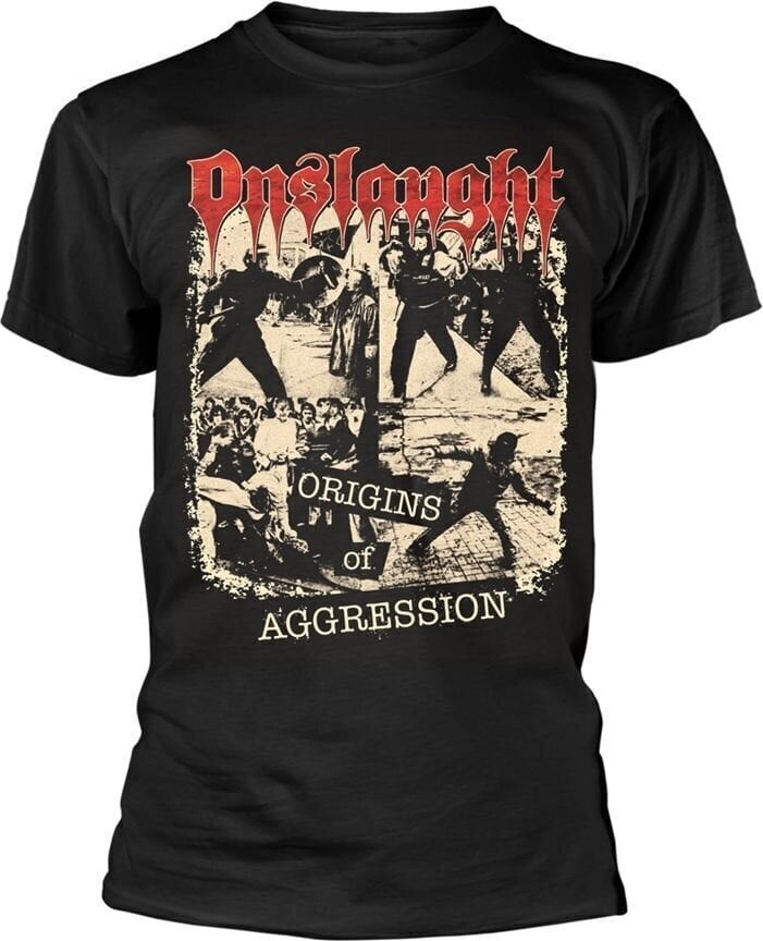 T-shirt Onslaught Origins Of Aggression Black L T-shirt