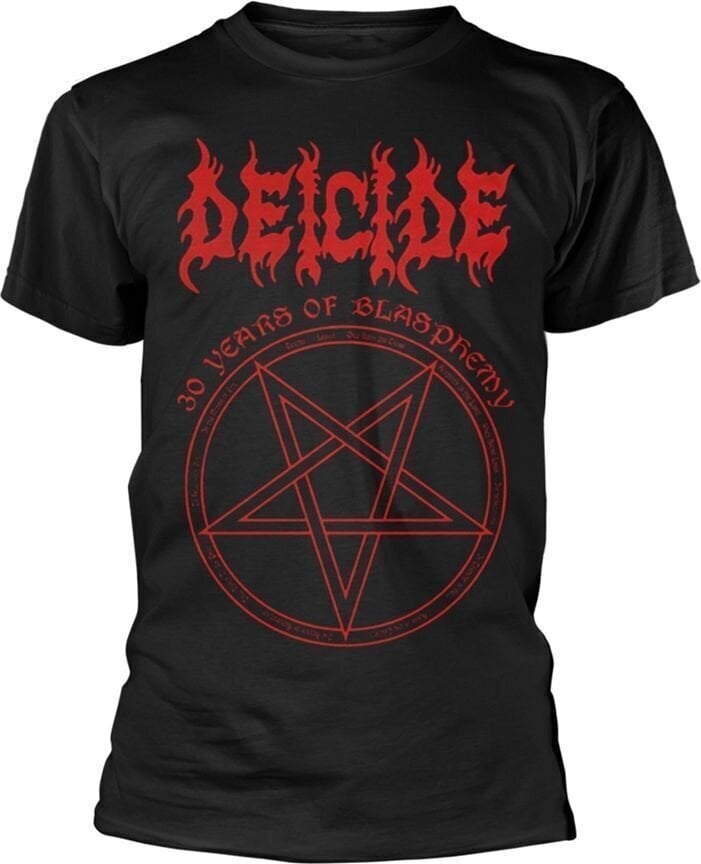 T-shirt Deicide 30 Years Of Blasphemy Black L T-shirt