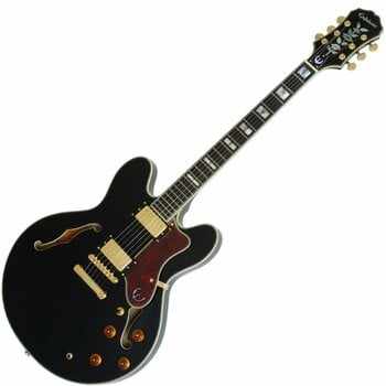 Halvakustisk guitar Epiphone ES Sheraton II Ebony - 1