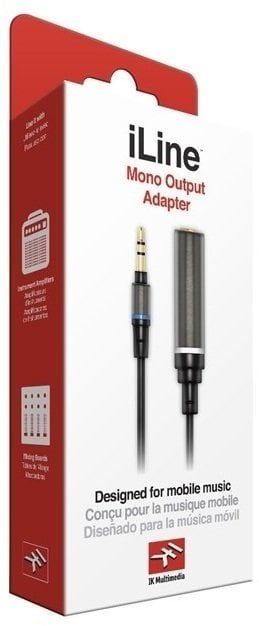 Audio kábel IK Multimedia iLine Mono Output Adapter 30 cm Audio kábel
