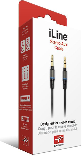 Câble Audio IK Multimedia iLine Stereo Aux 1,5 m Câble Audio