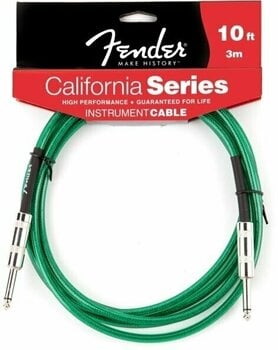 Kabel instrumentalny Fender California Instrument Cable 3m Surf Green - 1