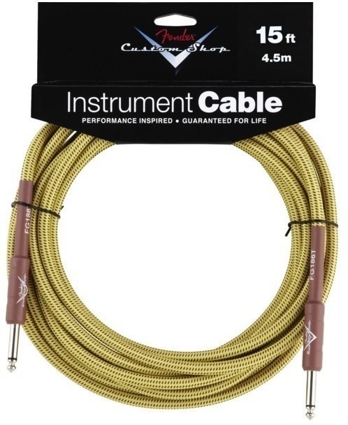 Câble pour instrument Fender Custom Shop Performance Cable 4,5 m Tweed