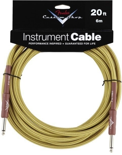 Câble pour instrument Fender Custom Shop Performance Cable 6 m Tweed