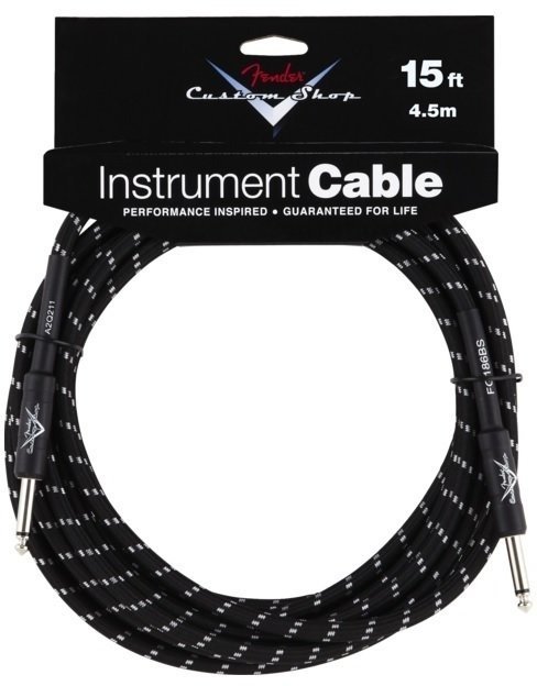 Instrument Cable Fender Custom Shop Performance Black 4,5 m Straight - Straight