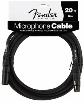 Microphone Cable Fender Performance Series Black 6 m - 1
