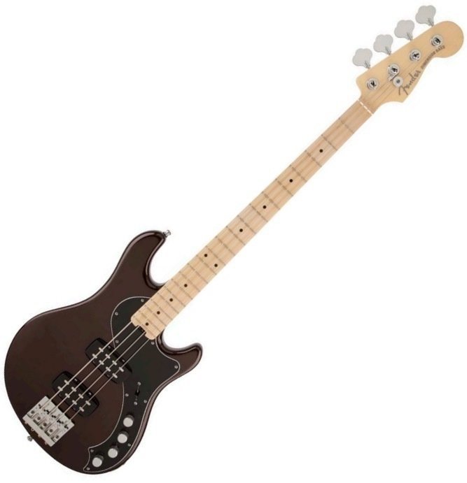 E-Bass Fender American Deluxe Dimension Bass IV HH RW Root Beer